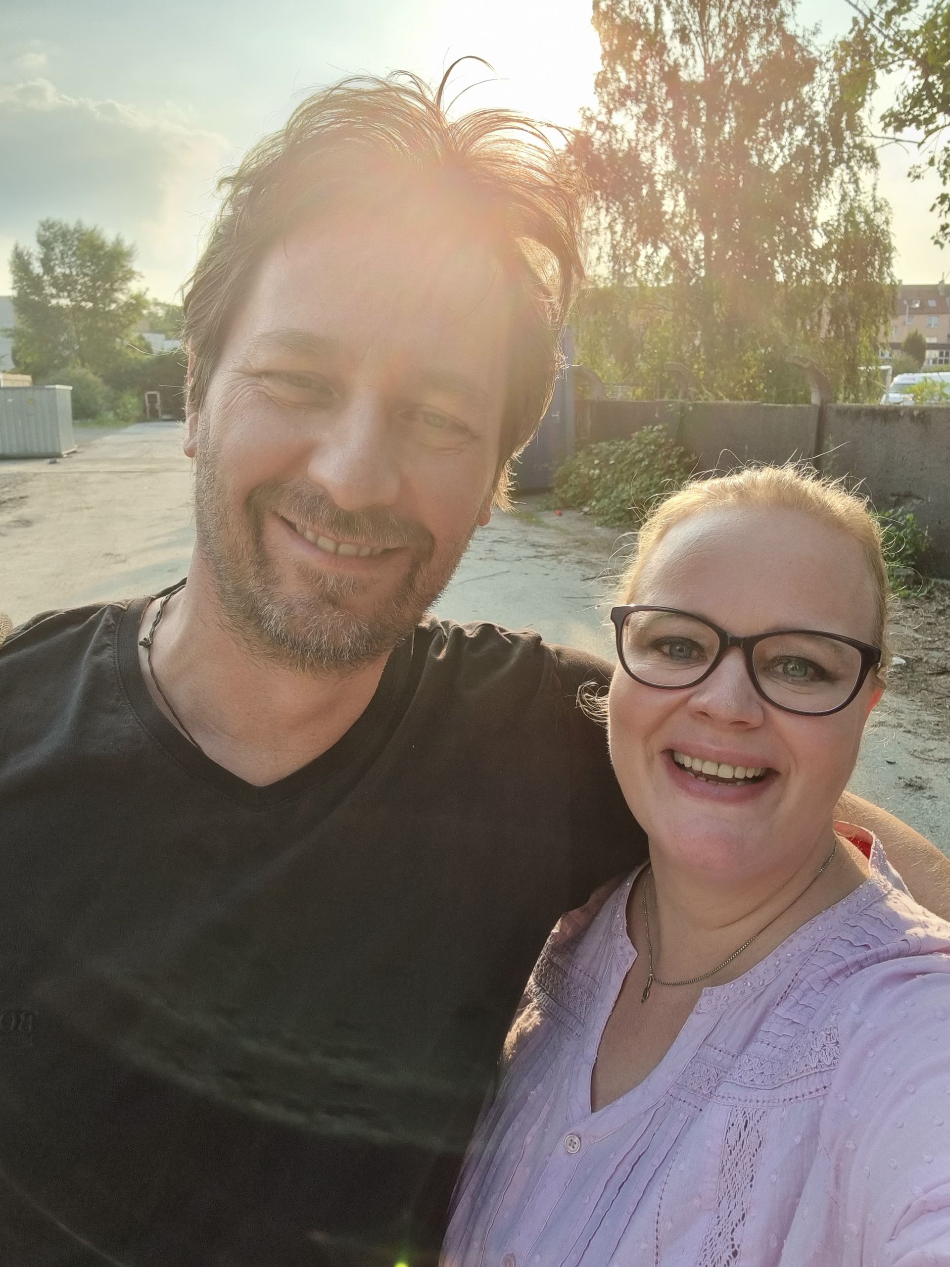 Selvie Meike Pöther und Kollege