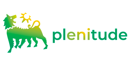 Figura verde parecida a un perro y logotipo de sol con el texto