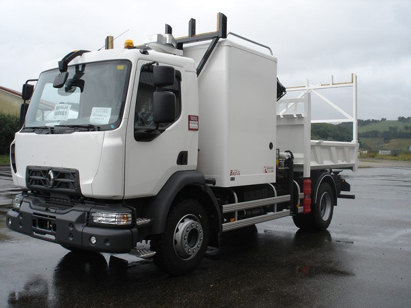 Bennes entrepreneurs : ridelles fixes à droite et à gauche