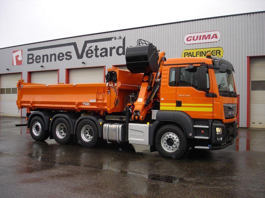 Grue de recyclage et polybenne 3