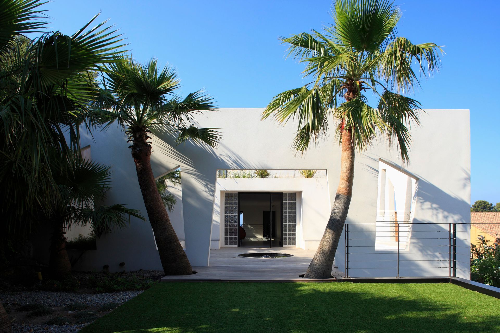 Un extérieur de villa