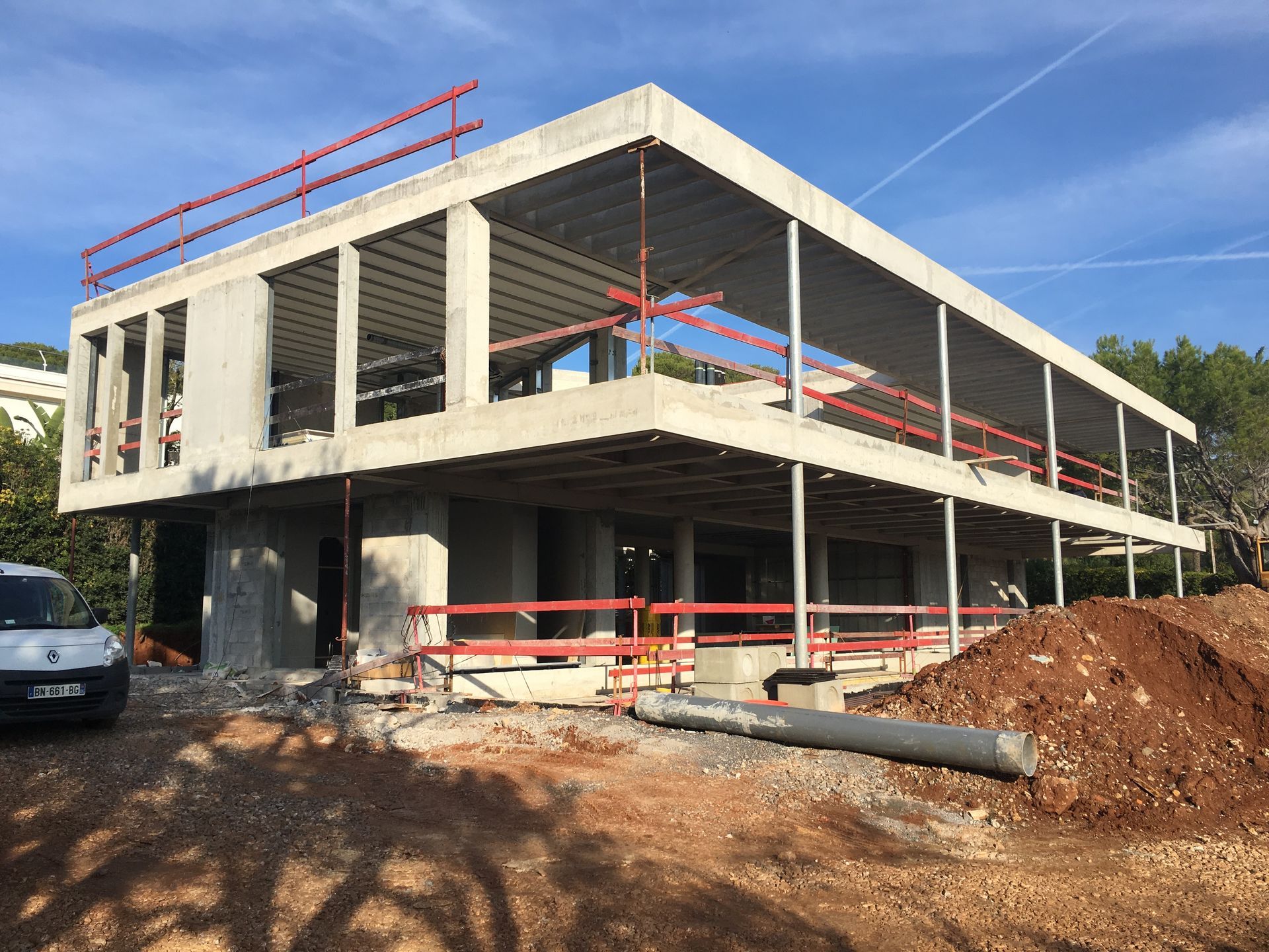 Un chantier de villa