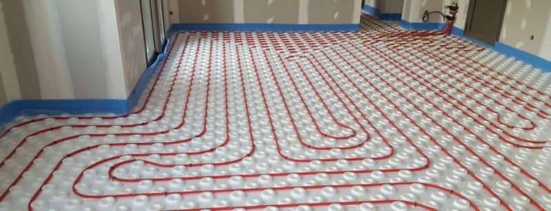 Installation d'un plancher chauffant