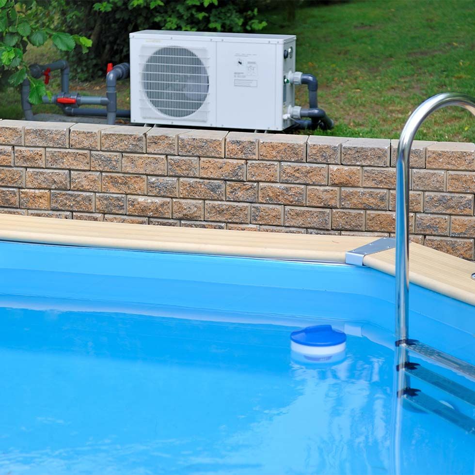 Pompe à chaleur de piscine extérieur