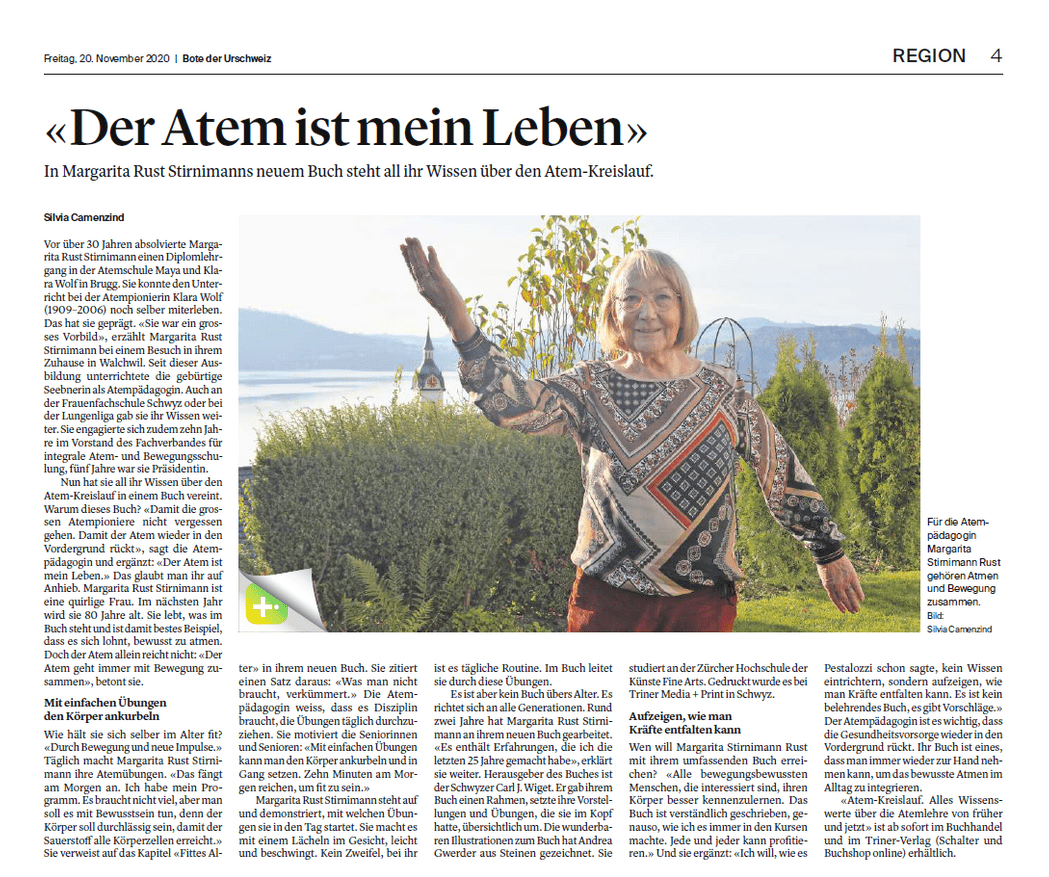 Buch Atem Kreislauf - Margarita Rust Stirnimann