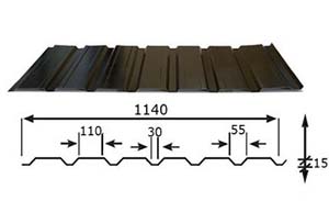 Salon Peltituote Oy - seinäpeltivalikoima