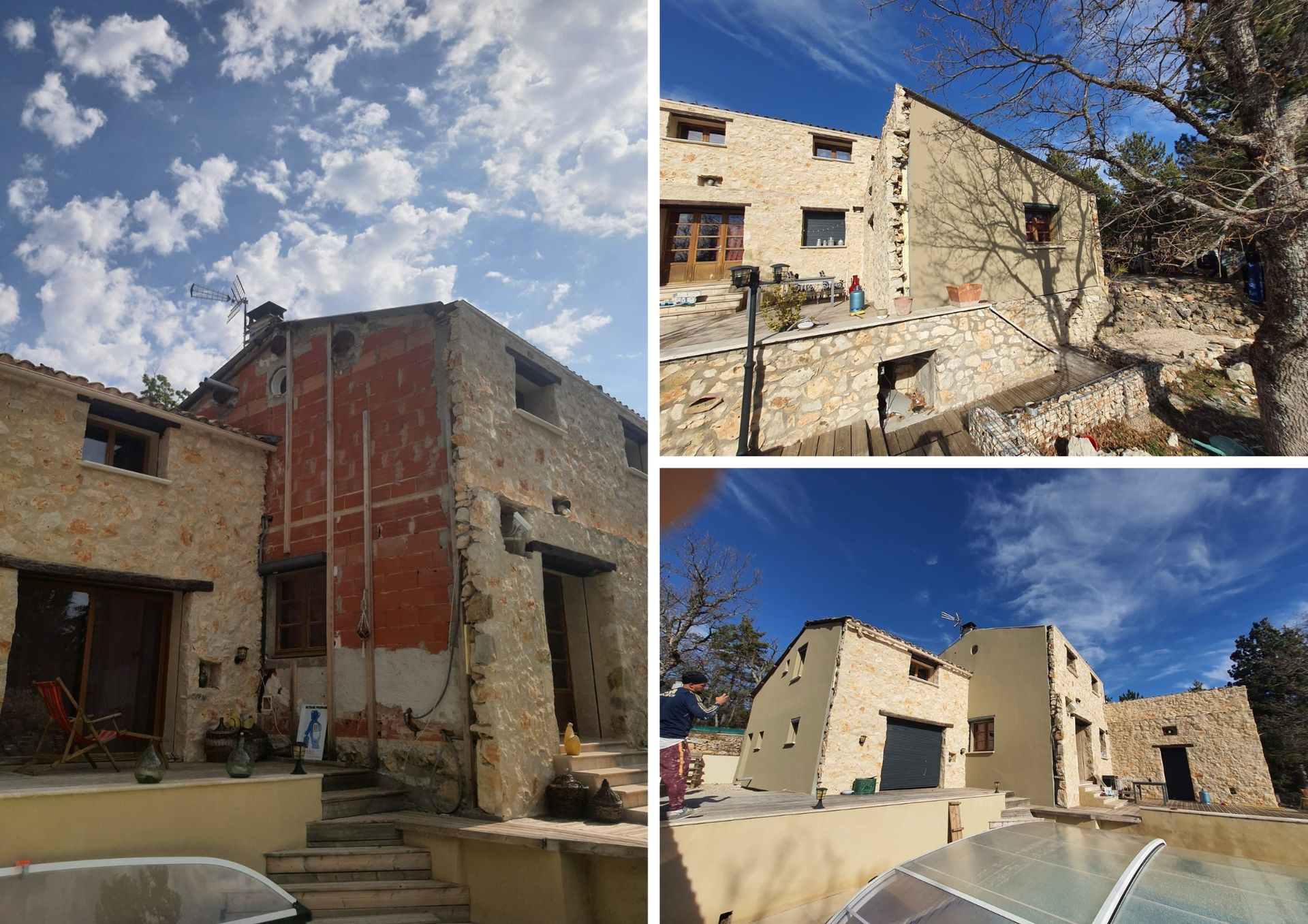 Avant après travaux sur façade