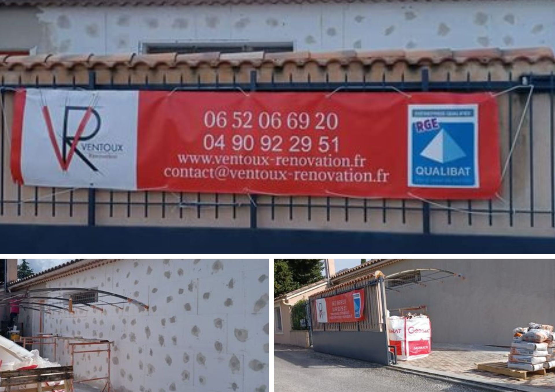 Travaux de rénovation extérieure d'une maison individuelle