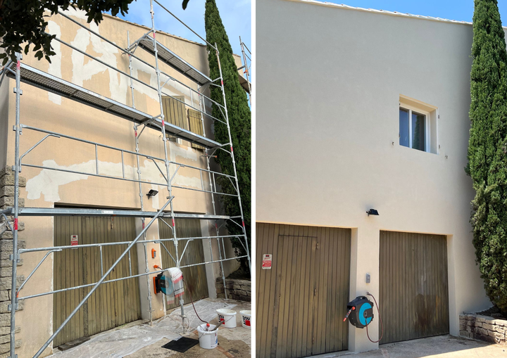 Façade rénovée après chantier