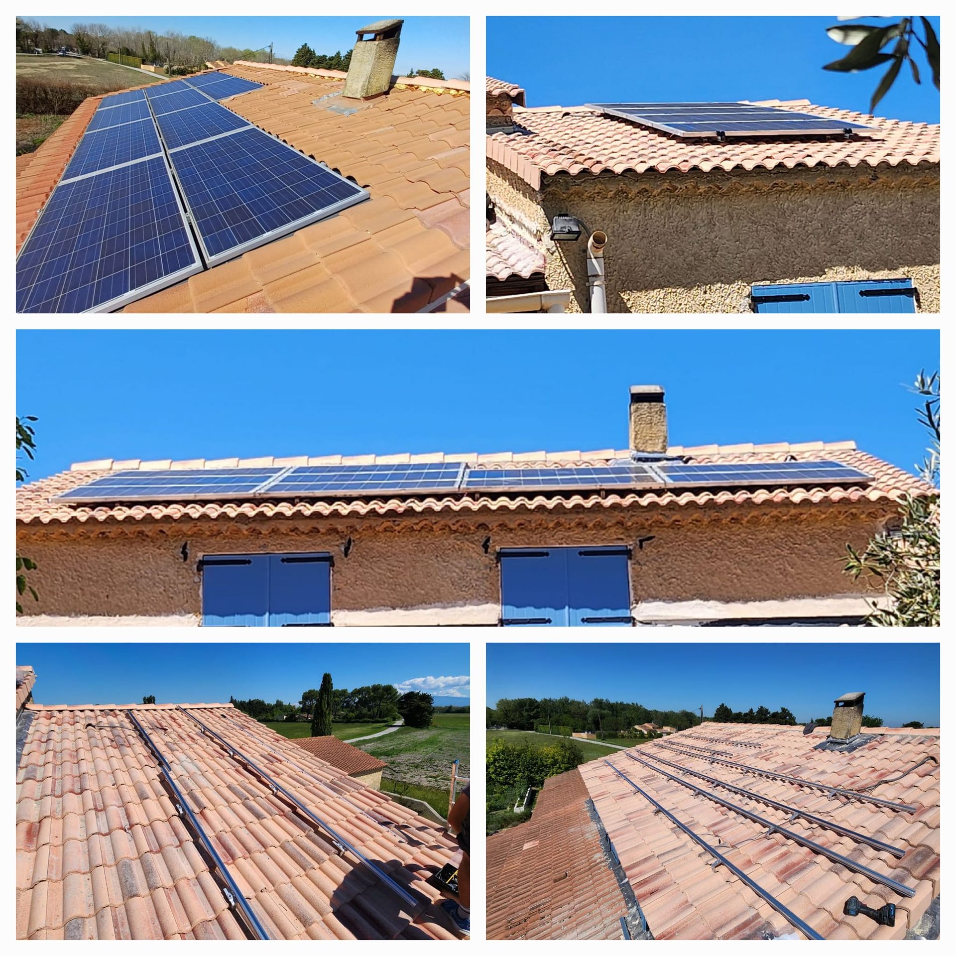 Chantier de panneaux photovoltaïque