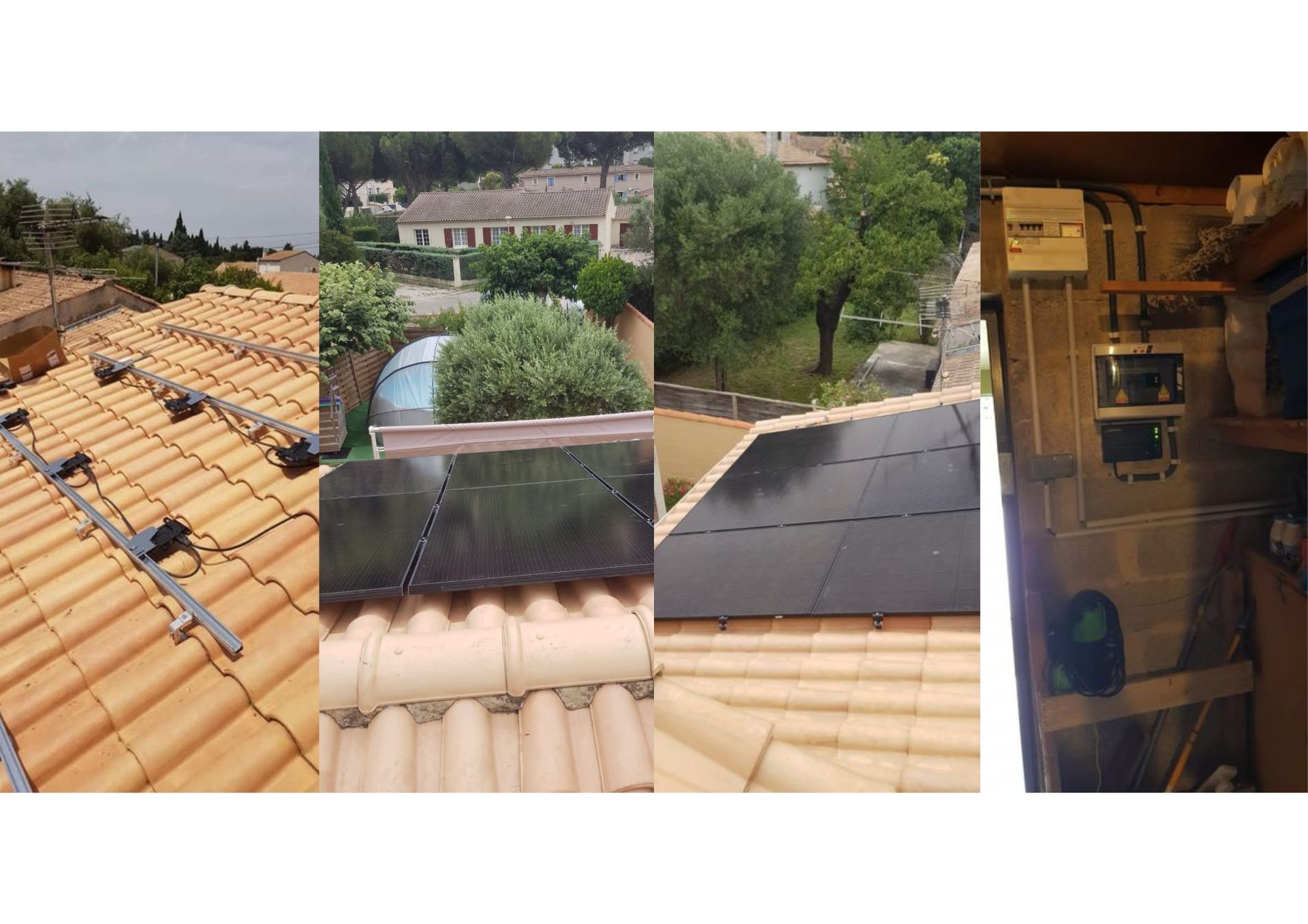 Processus de pose de panneaux photovoltaïques