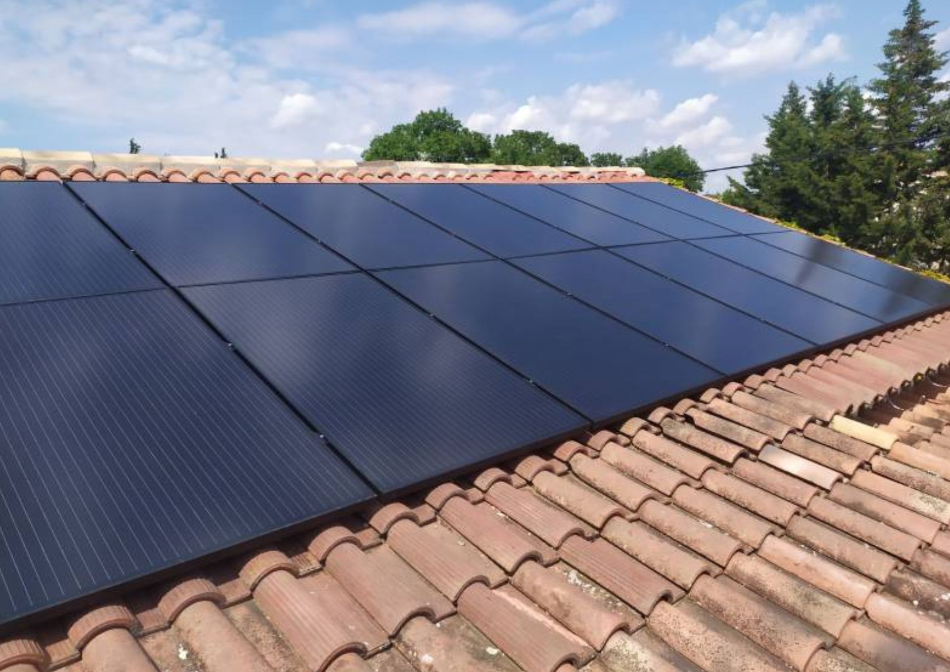Panneaux photovoltaïques sur toiture