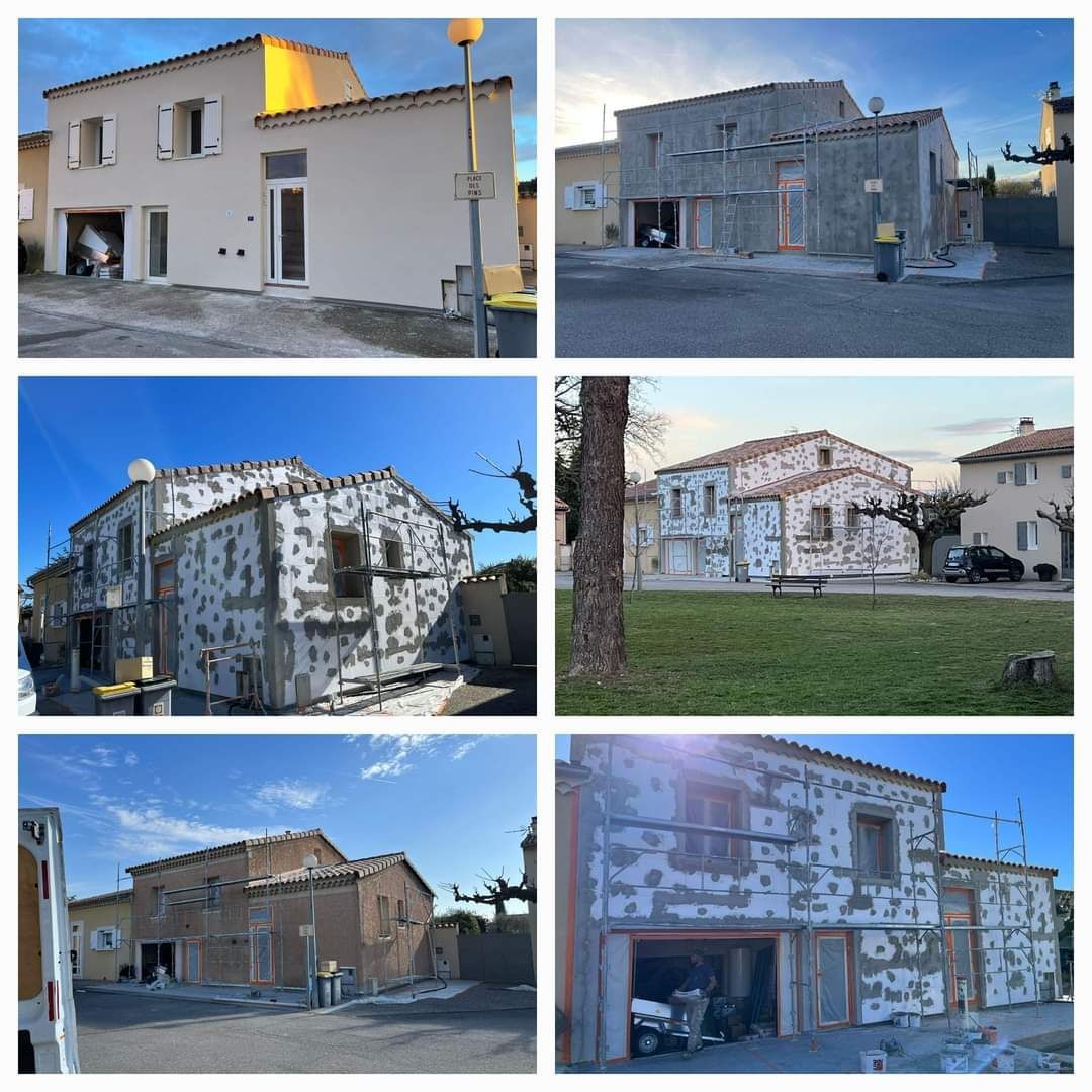 Rénovation de l'isolation extérieure d'une maison