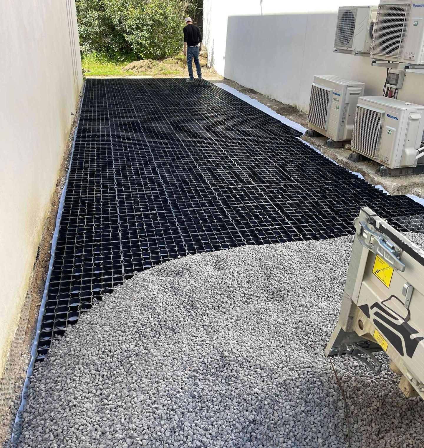 Création d'une allée en graviers