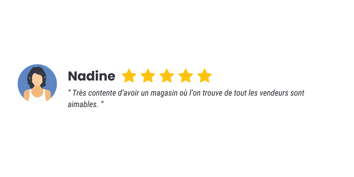 Avis de Nadine : 