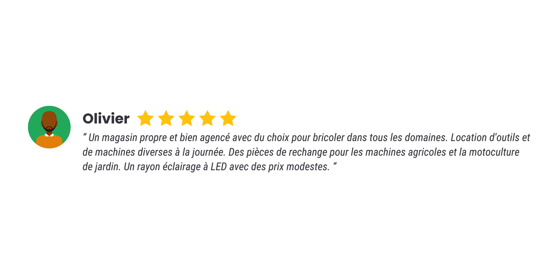 Avis de Olivier : 