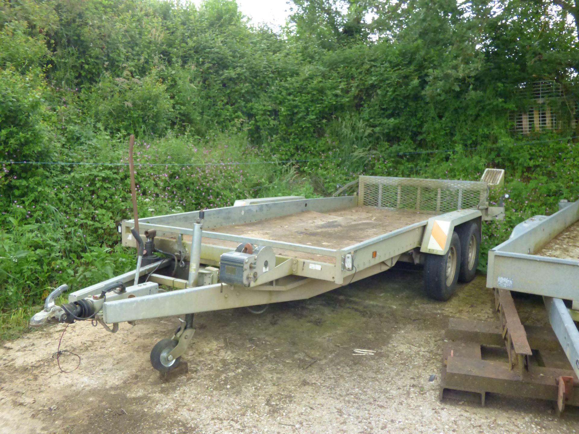 Remorque plateau Lider basculant 3T (pour pelle 1.8T et micro tracteur)