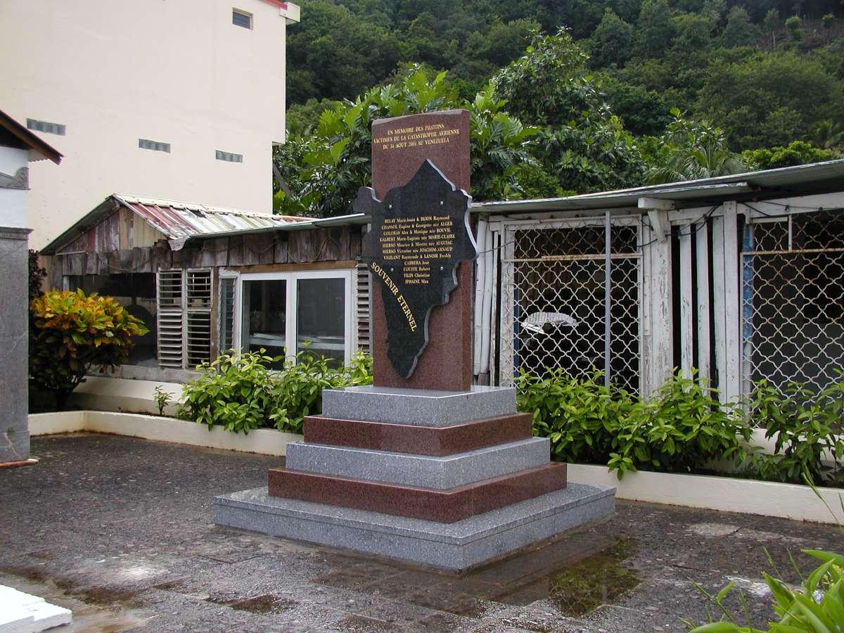 Stèle commémorative à Rivière-Pilote