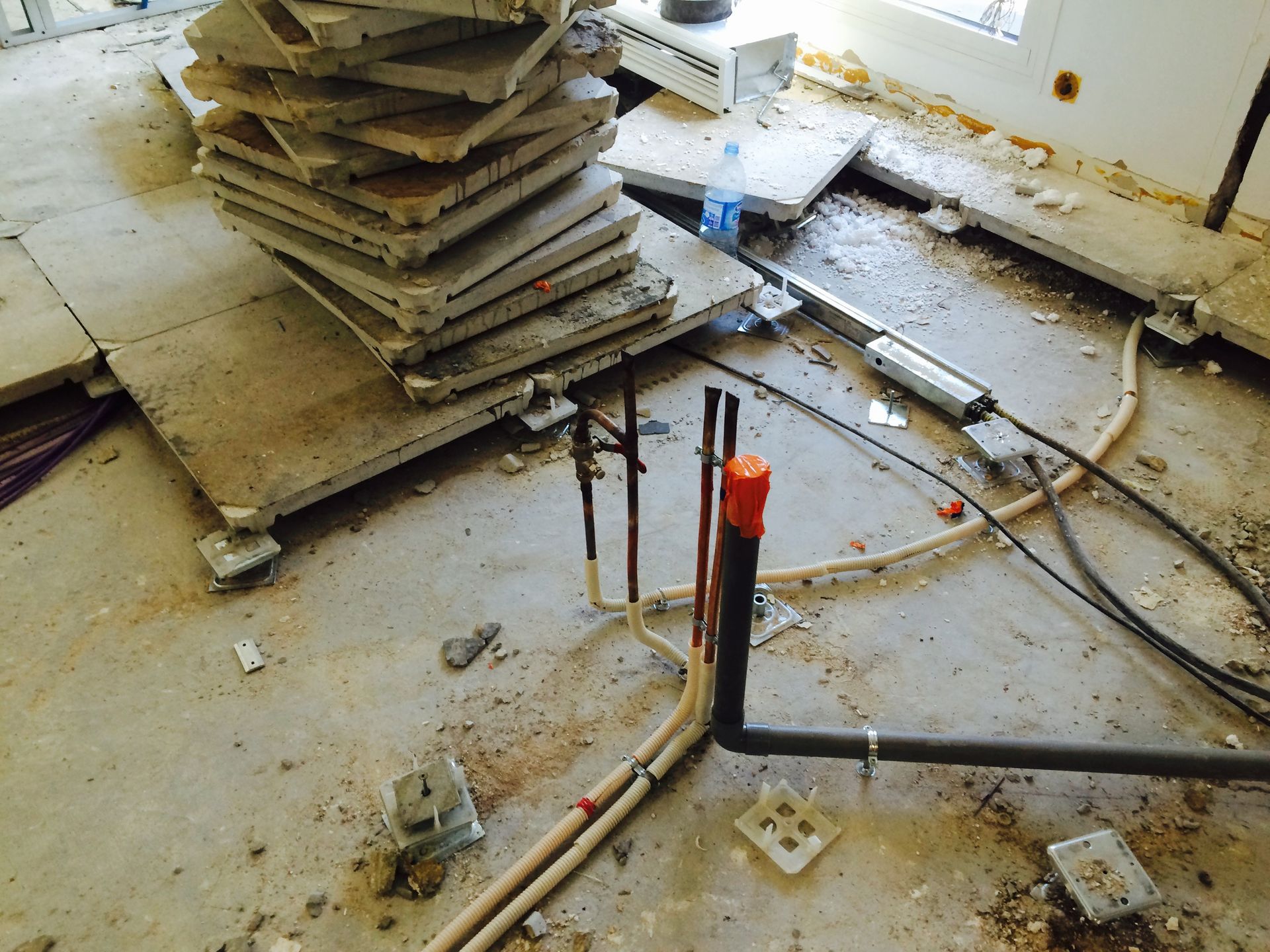 Une construction de sol