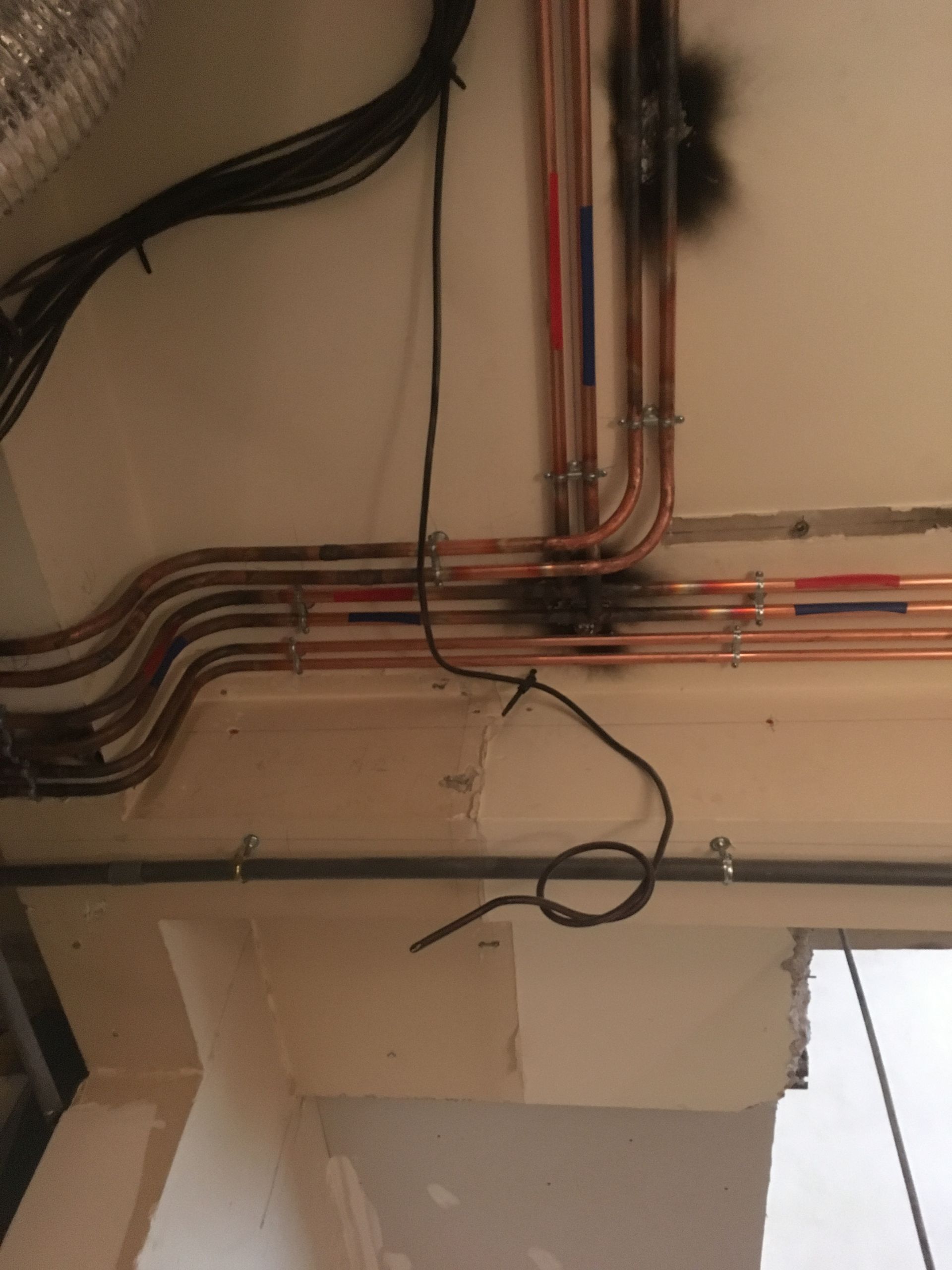 Des tuyaux en cuivre