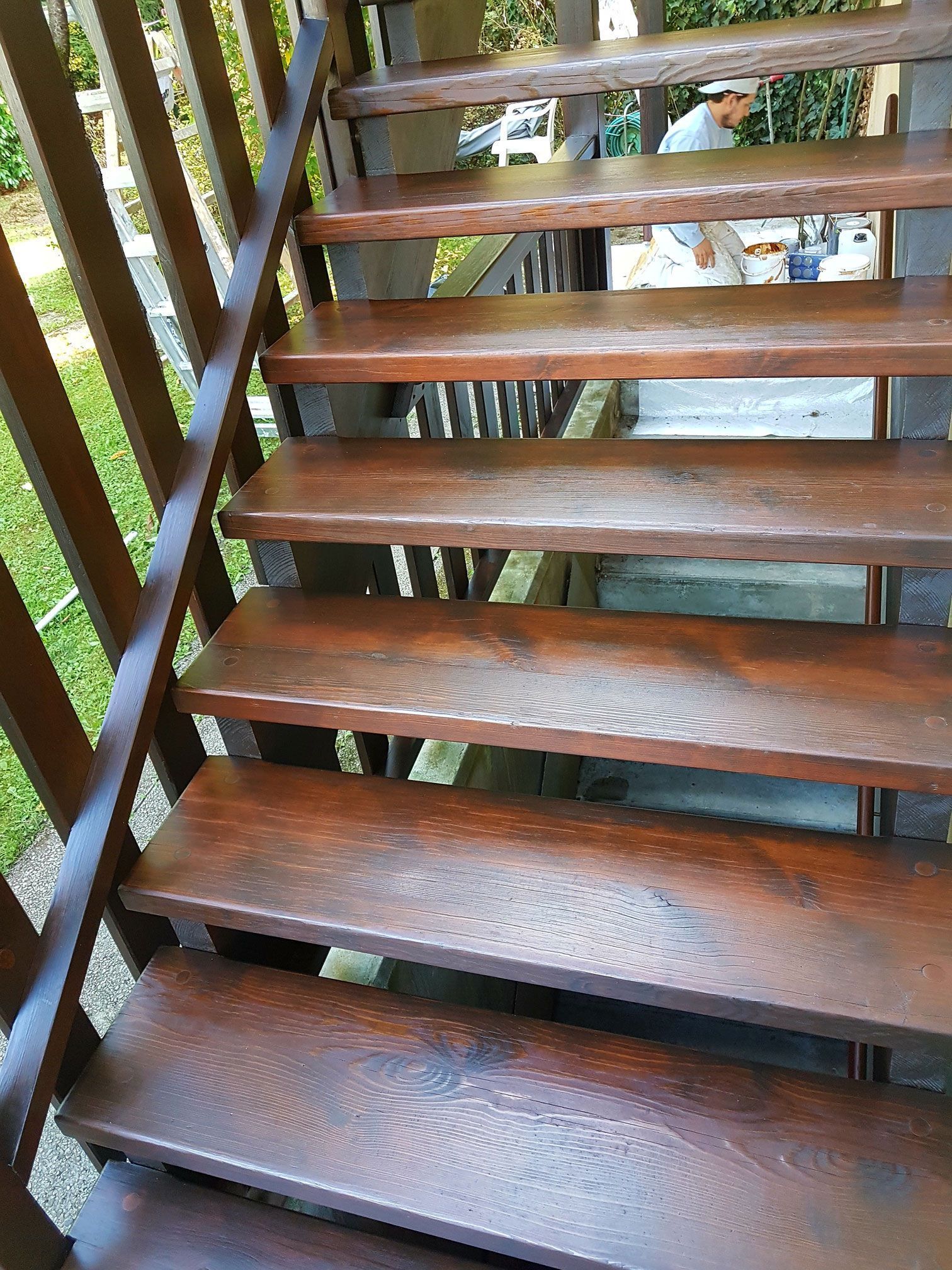 Après rénovation d'un escalier en bois - EL PINTOR