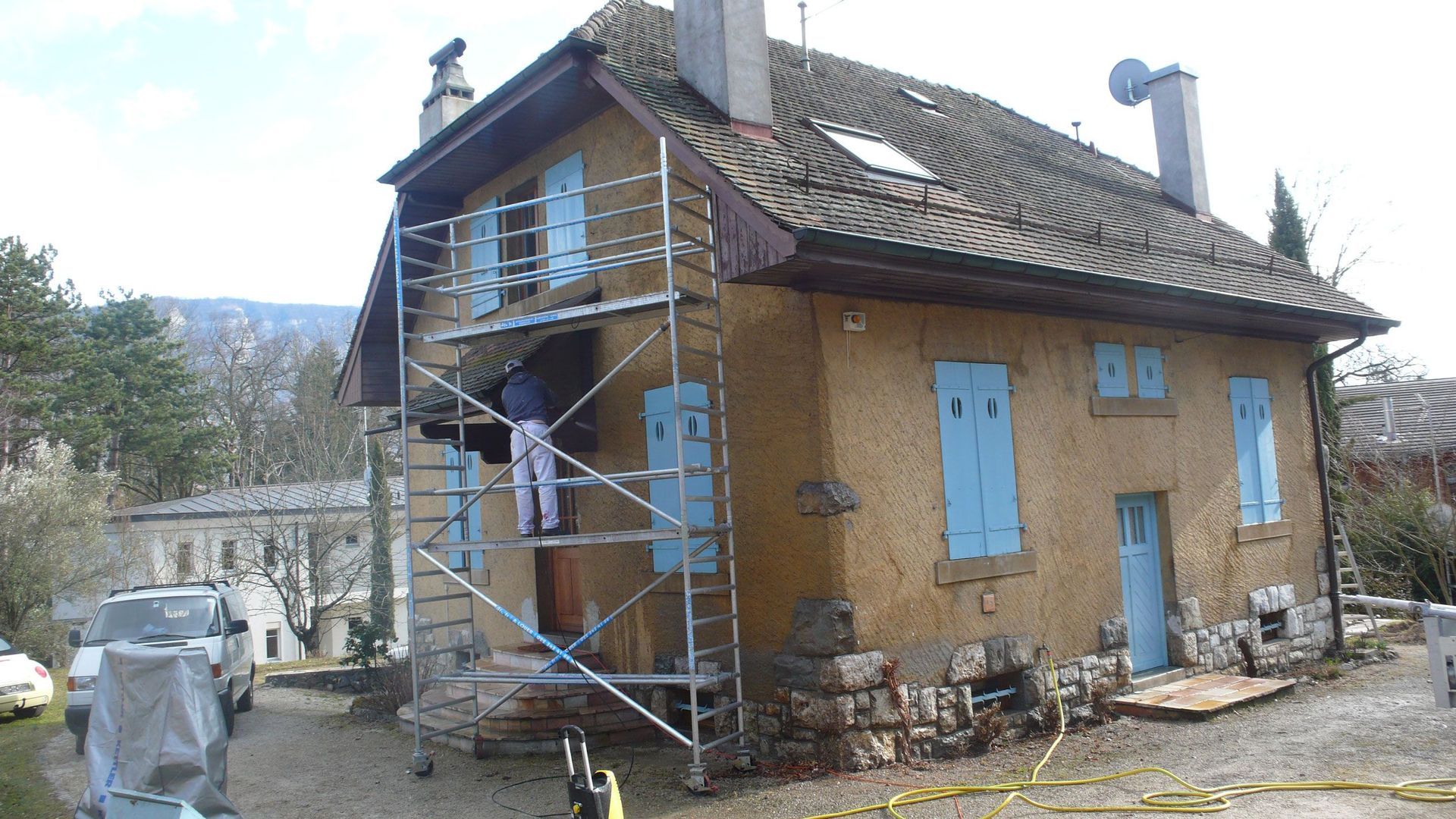 Échafaudage pour ravalement de façade - EL PINTOR