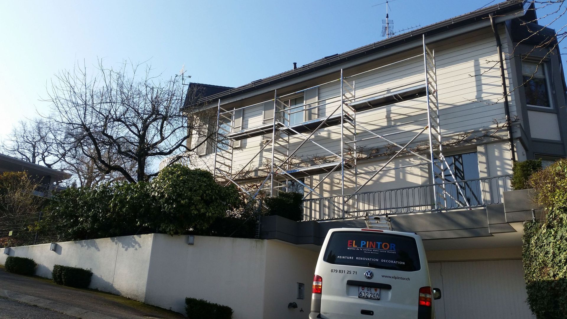 Échafaudage pour ravalement de façade - EL PINTOR