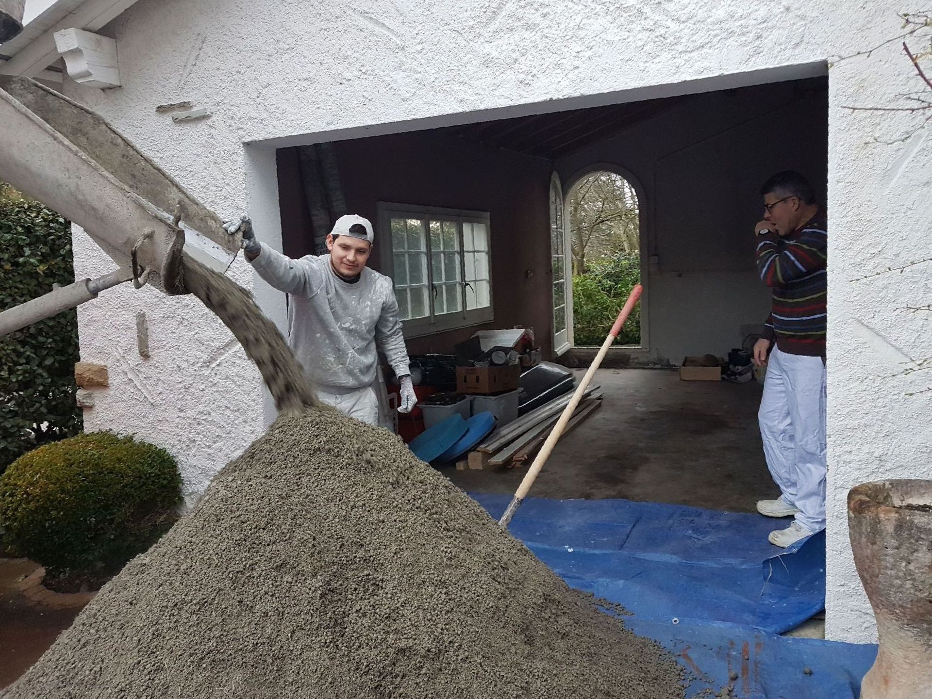 Pose d'un sol en béton et fondation - EL PINTOR