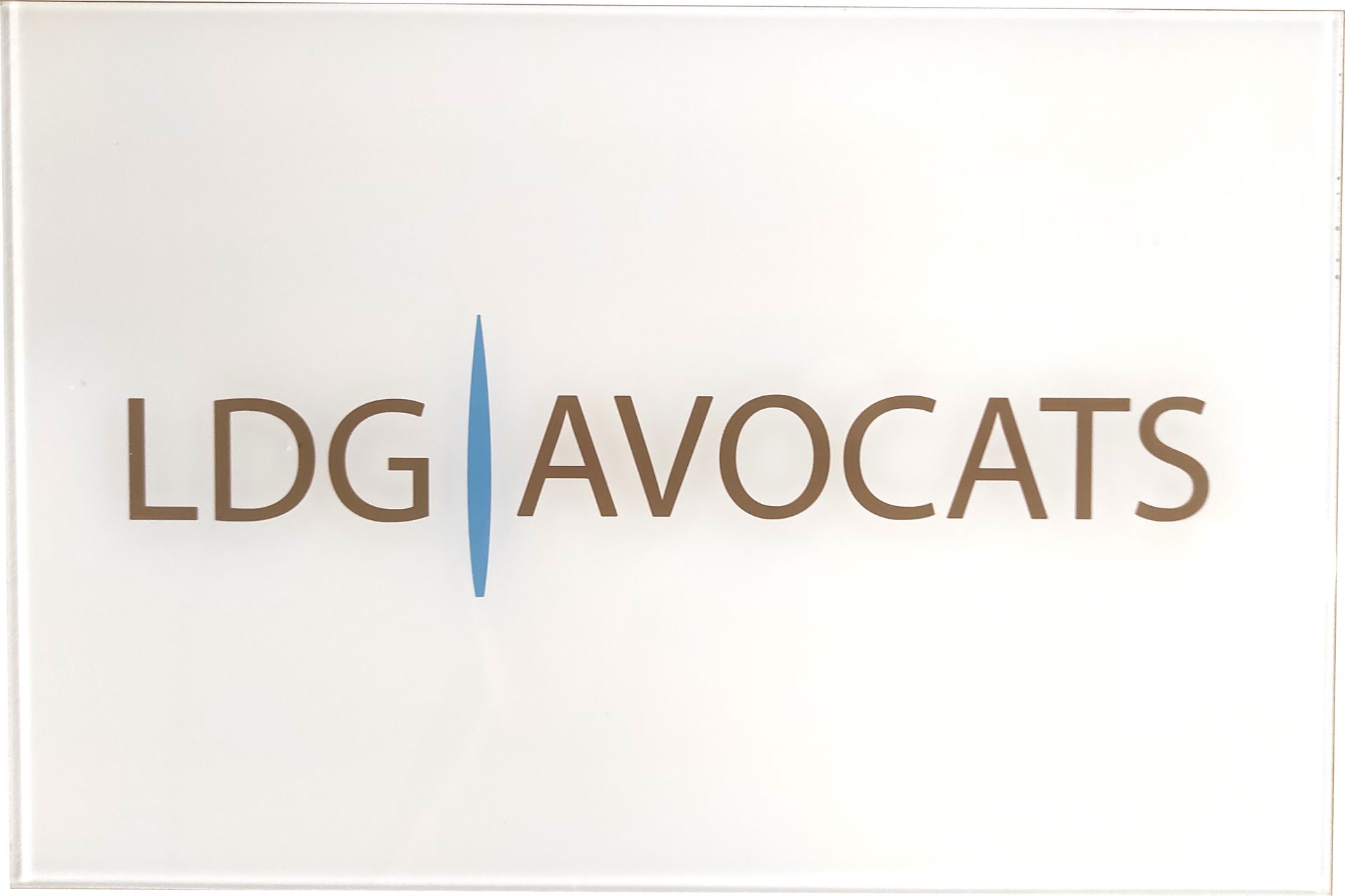 Plaque d'avocats LDG AVOCATS