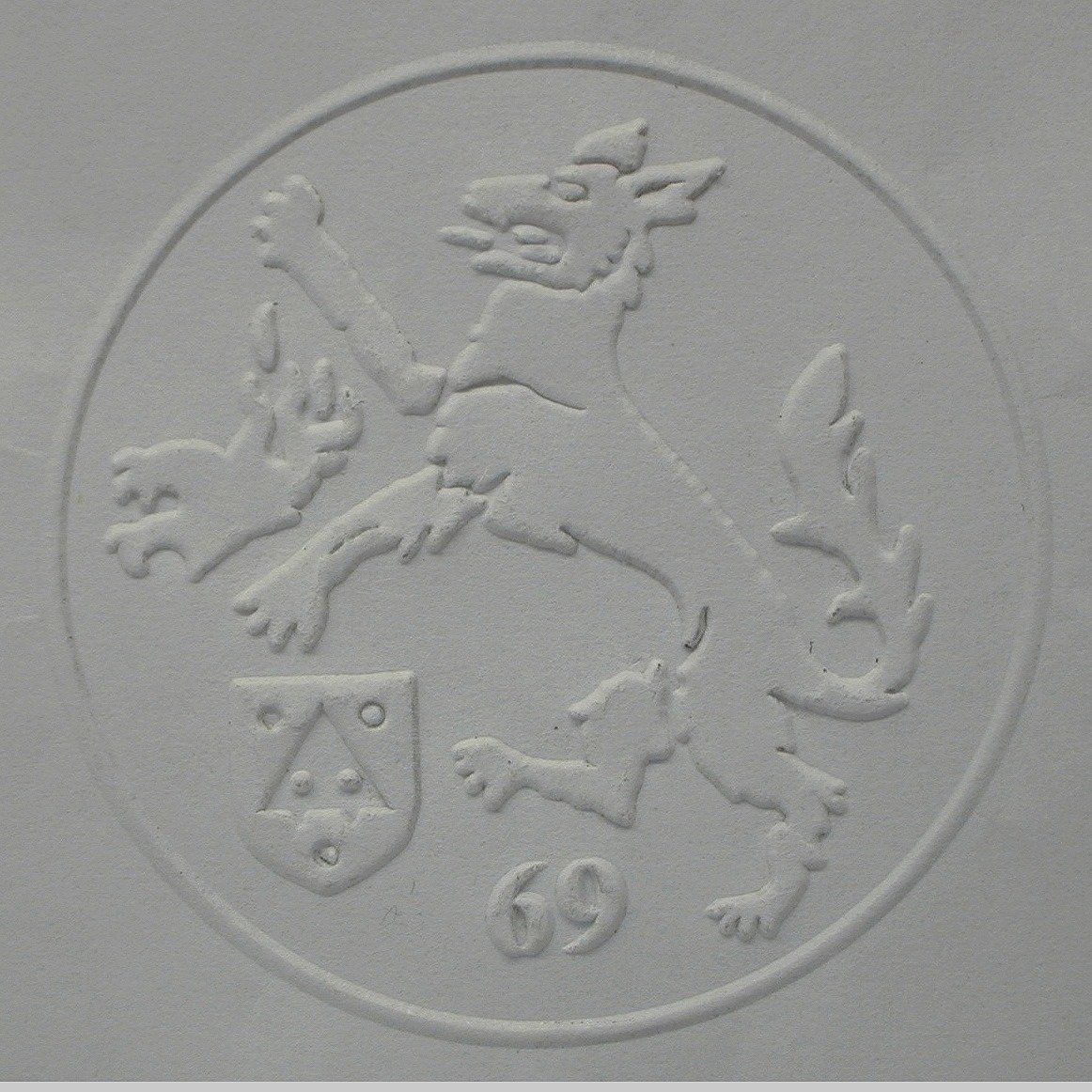 Cachet blason 69