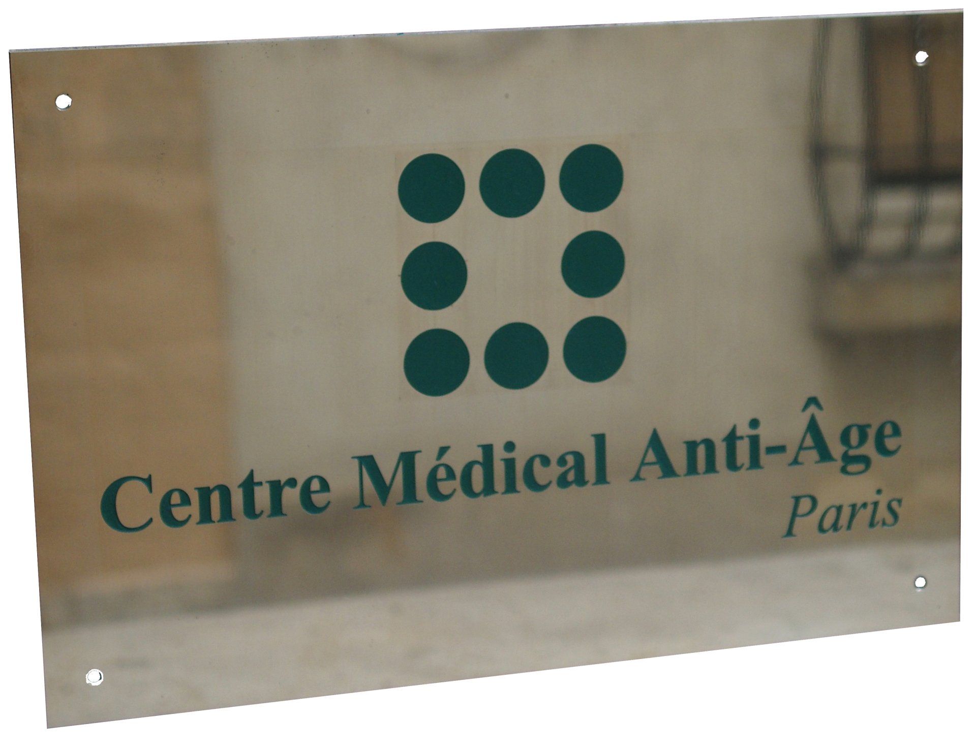Plaque Centre médical anti-âge, Paris