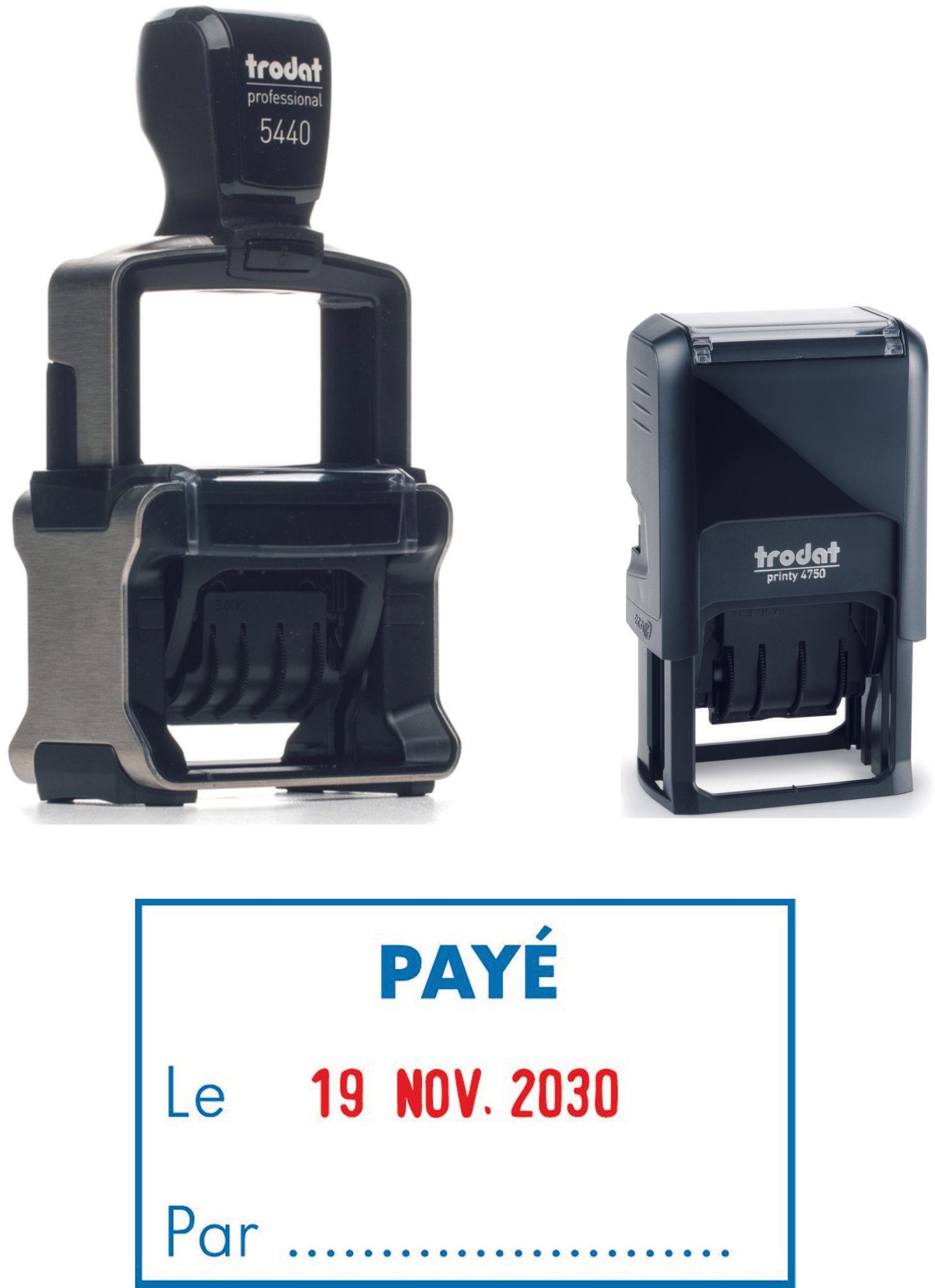 Marquage encre tampon