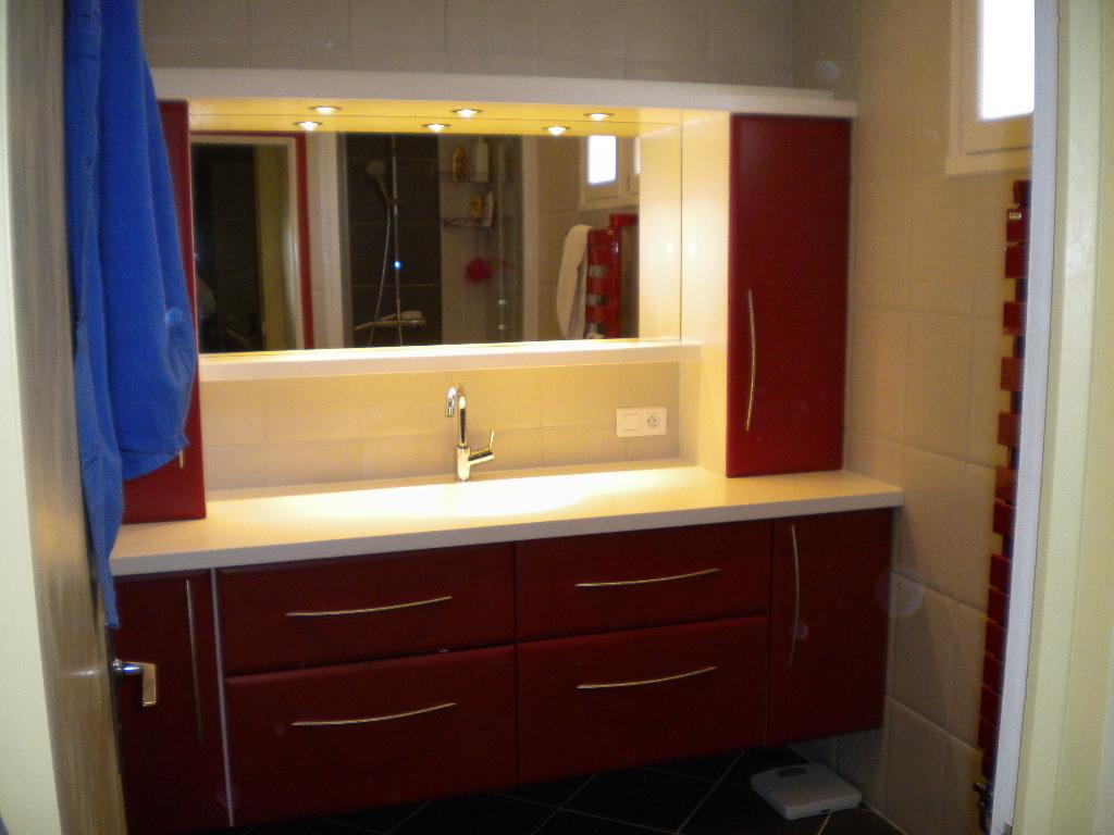 Pose de meuble de salle de bains