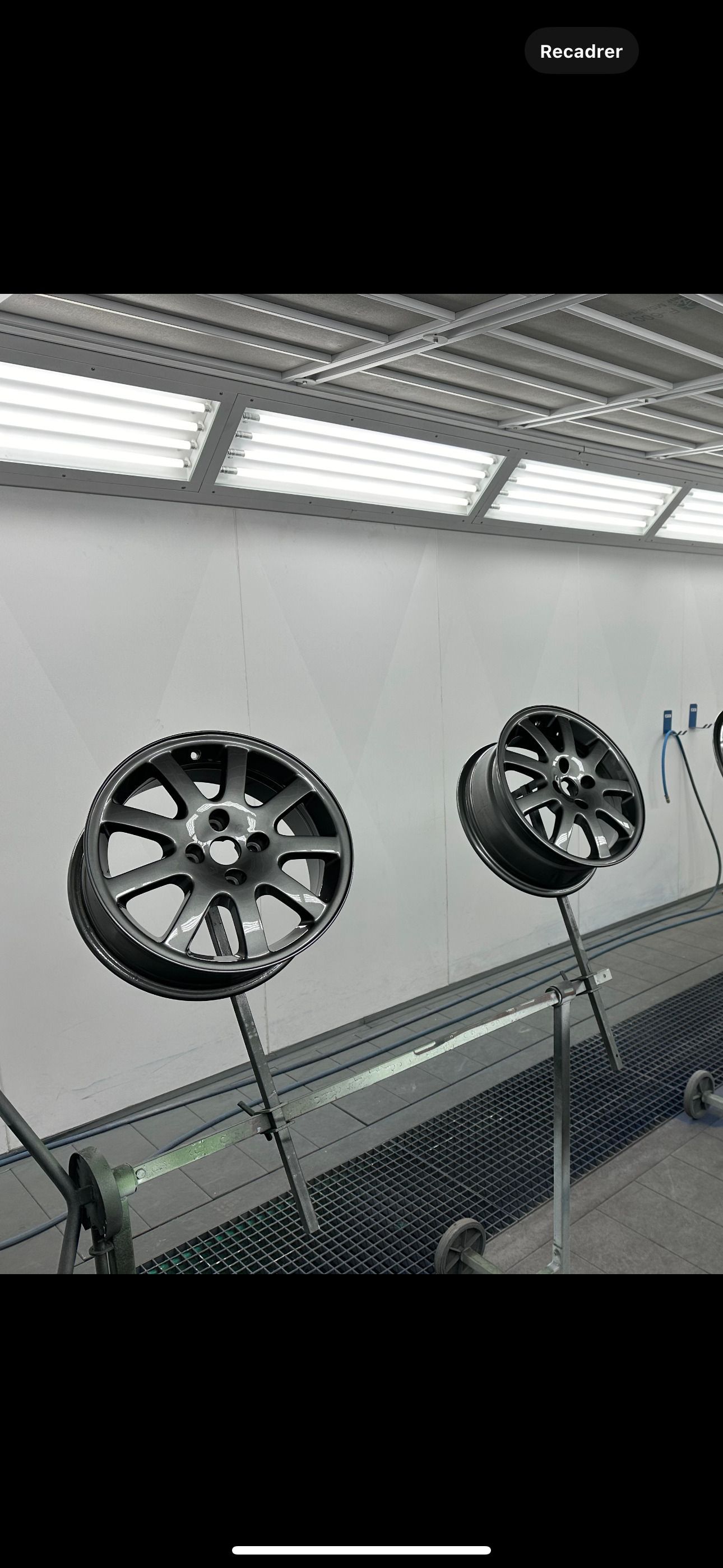 Jantes peintes en cabine