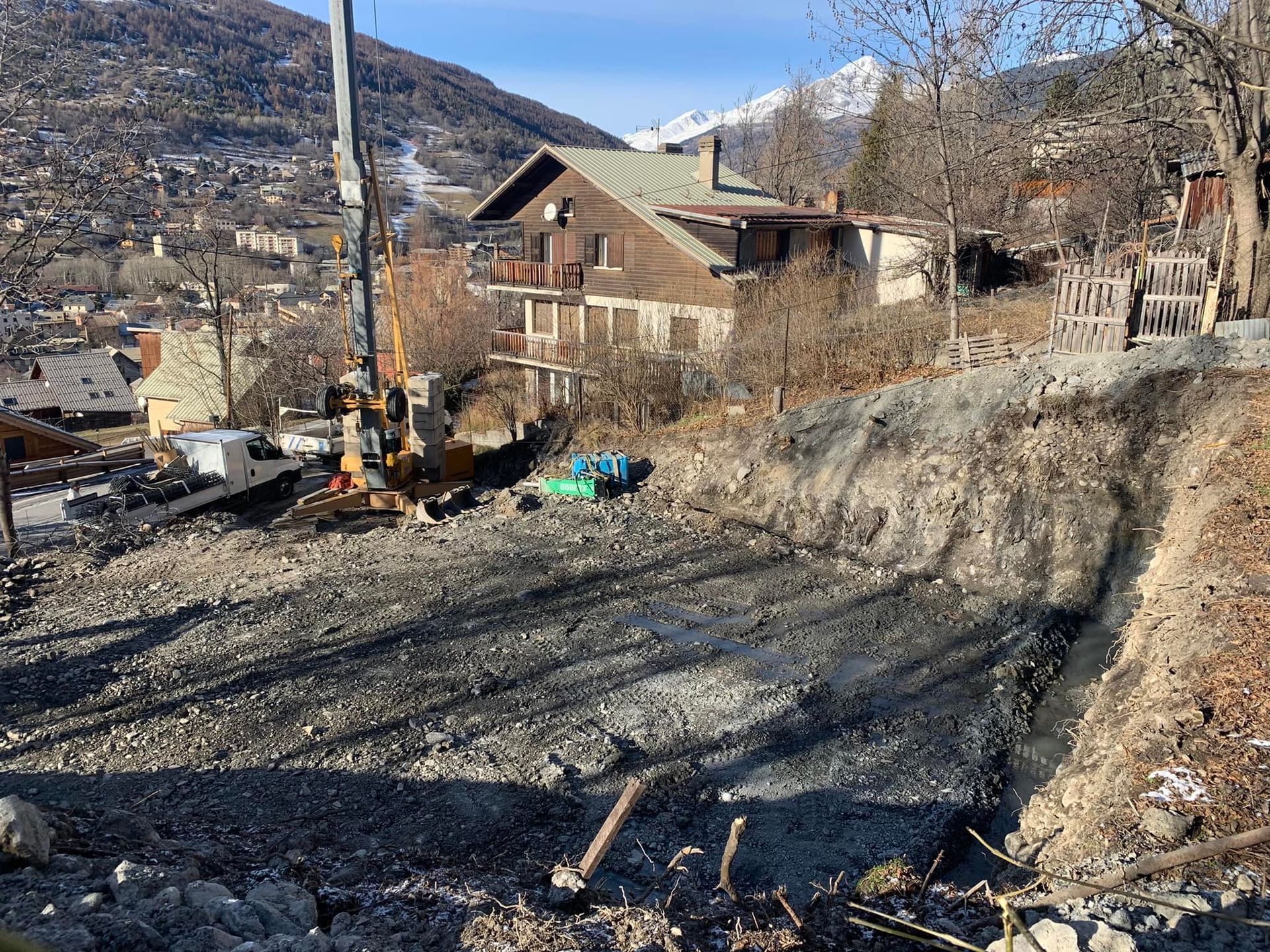 Le démarrage d'un chantier.