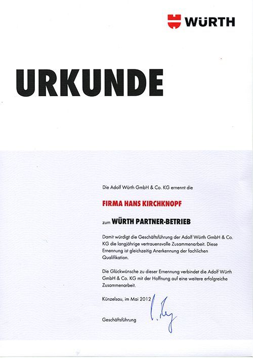 Urkunde