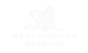 Logotipo blanco tenue con la inscripci&oacute;n &ldquo;Meganizados con Jawi&rdquo; y un peque&ntilde;o emblema encima del texto.