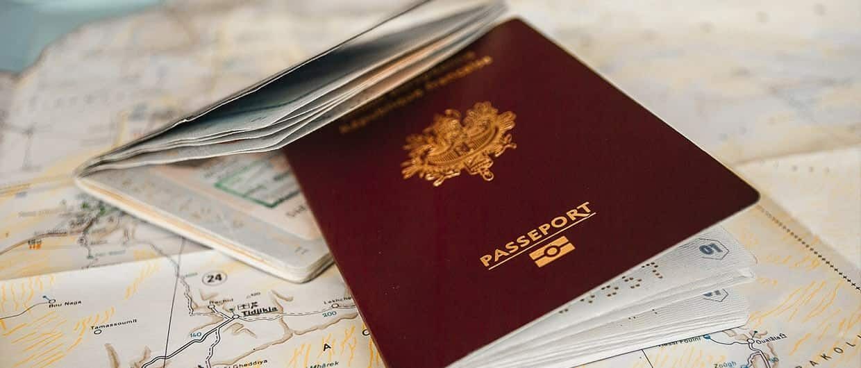 Passeport sur carte