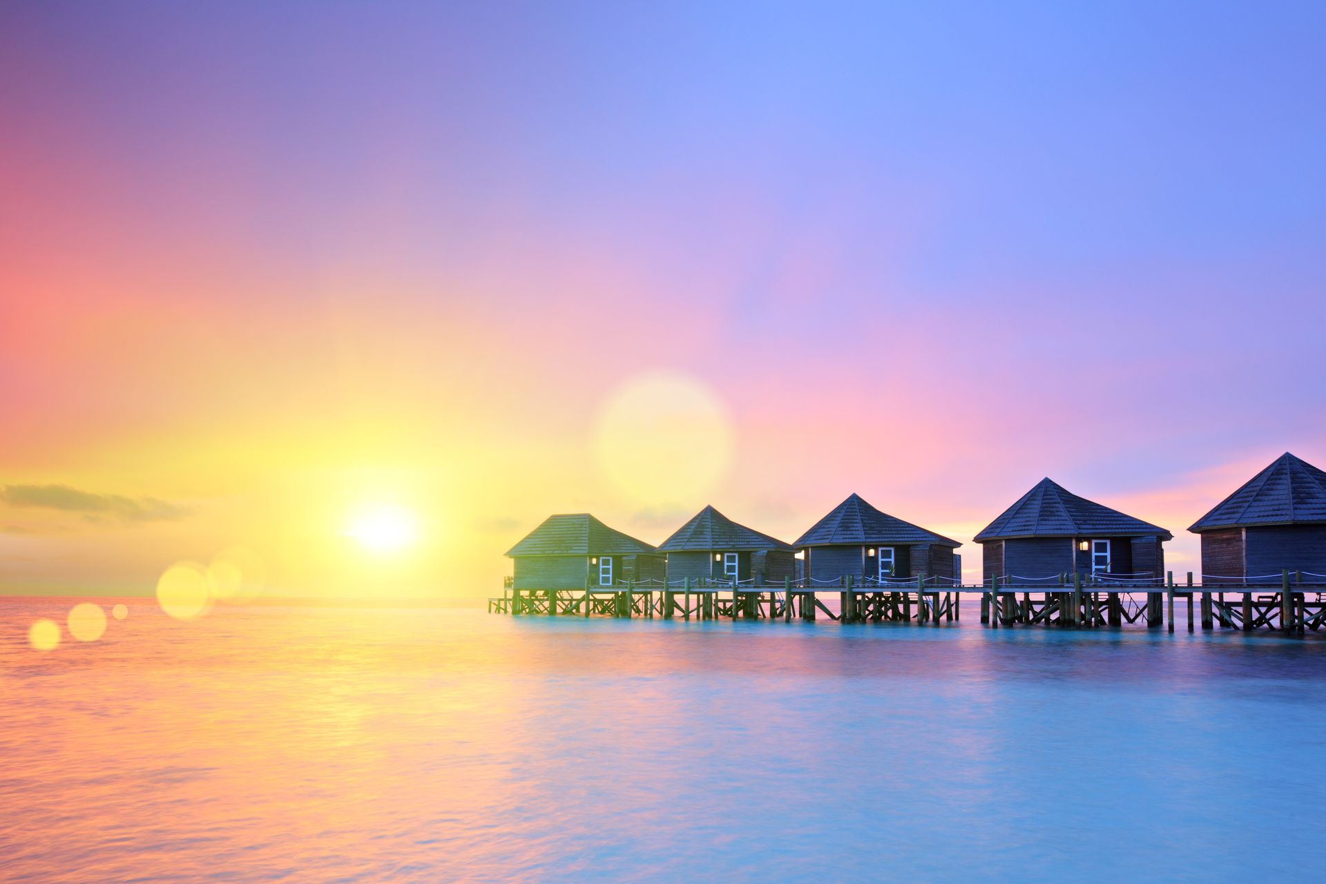 sunset maldives