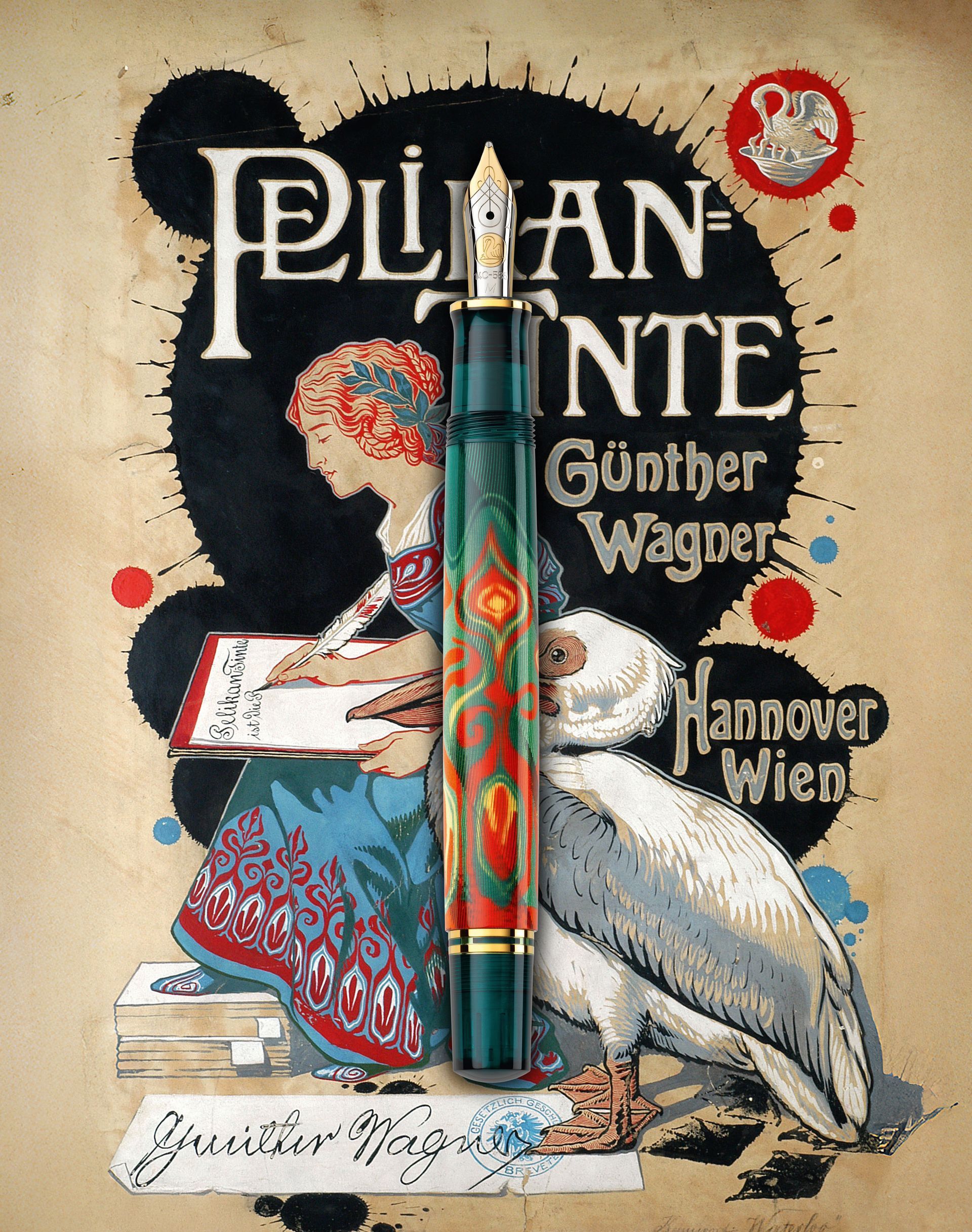 Pelikan Pelikan, Füllhalter, Special Edition, Rudi Rother, Art Collection