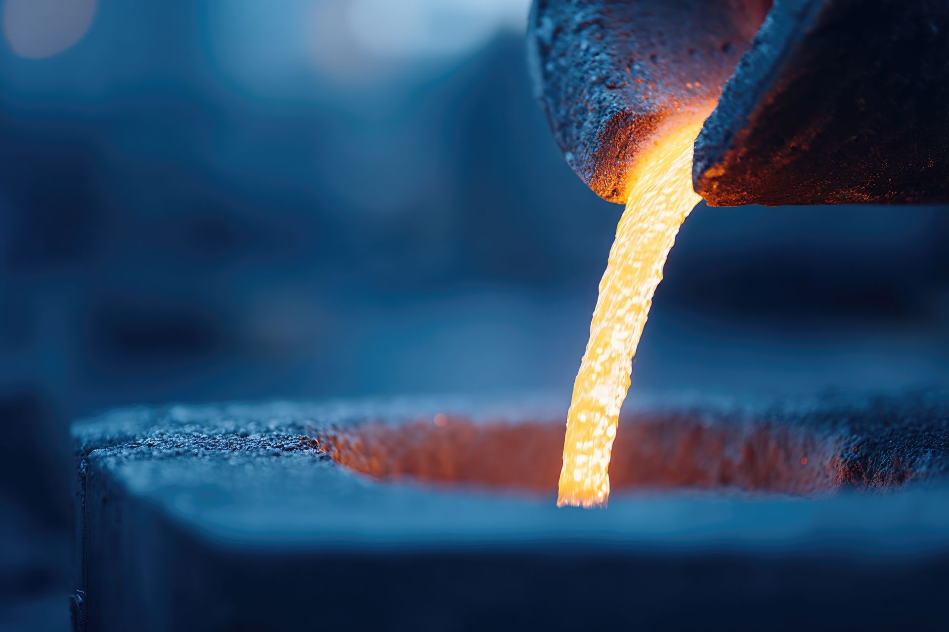 Coulée dans une fonderie