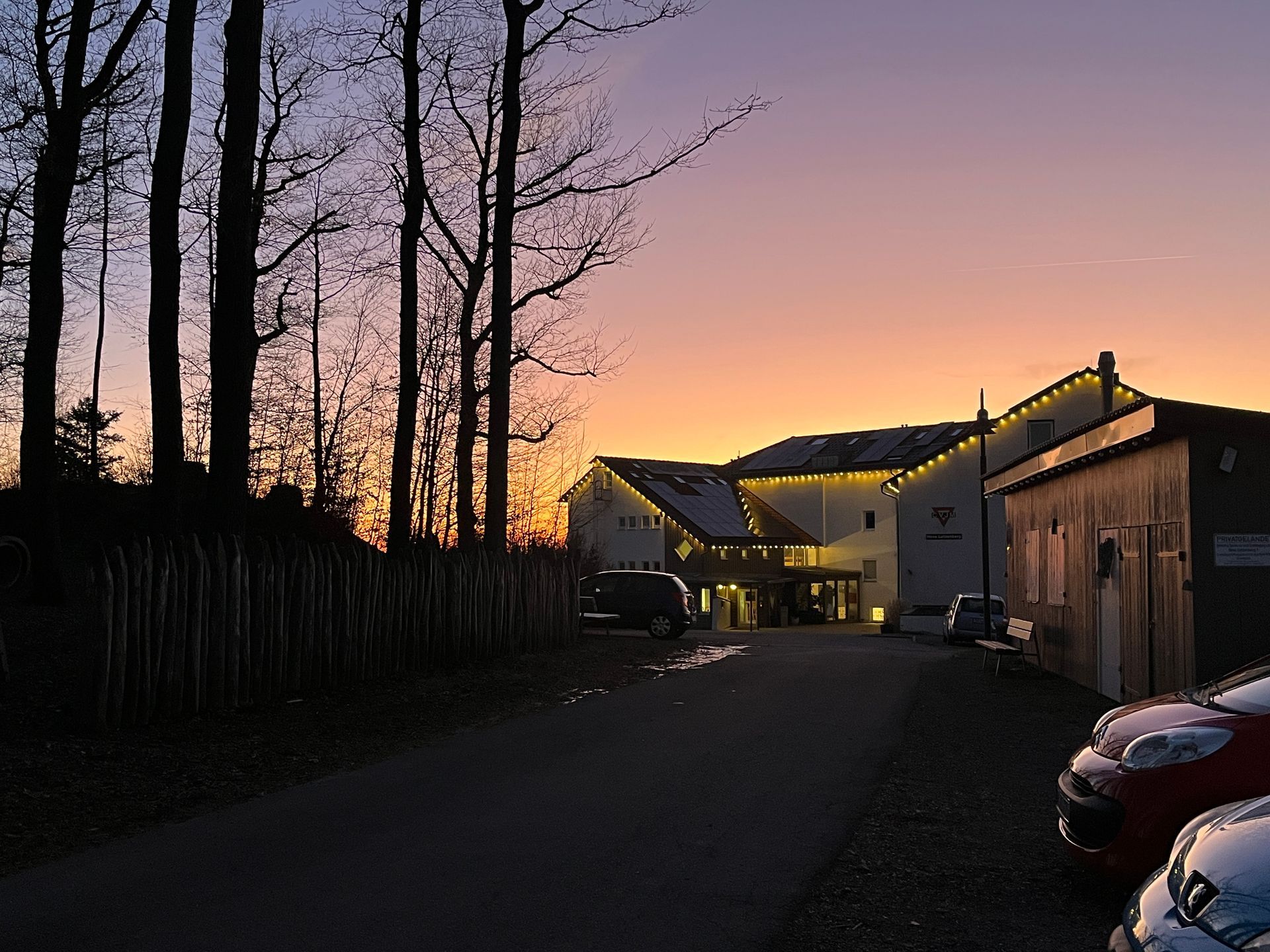 Abendstimmung Haus Lutzenberg