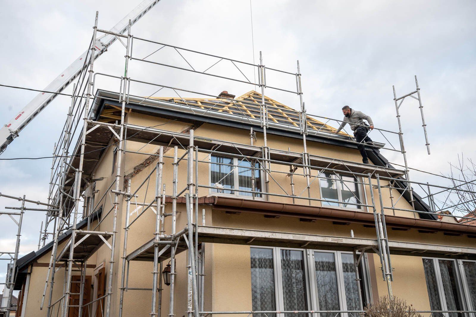 Projet de reconstruction de toiture par l'entreprise BS Toitures