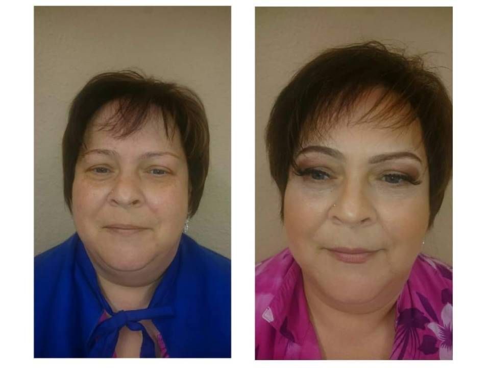 Ma Griffe Friseure Frau mit Kurzhaarfrisur