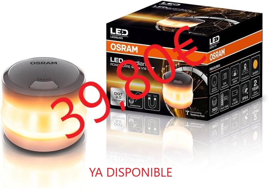 A sign that says ' baliza V16 homologada ' on it