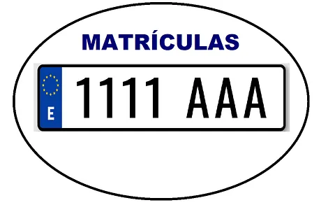 Una matrícula con el número 1117 aaa
