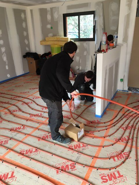 Installation plancher-chauffant