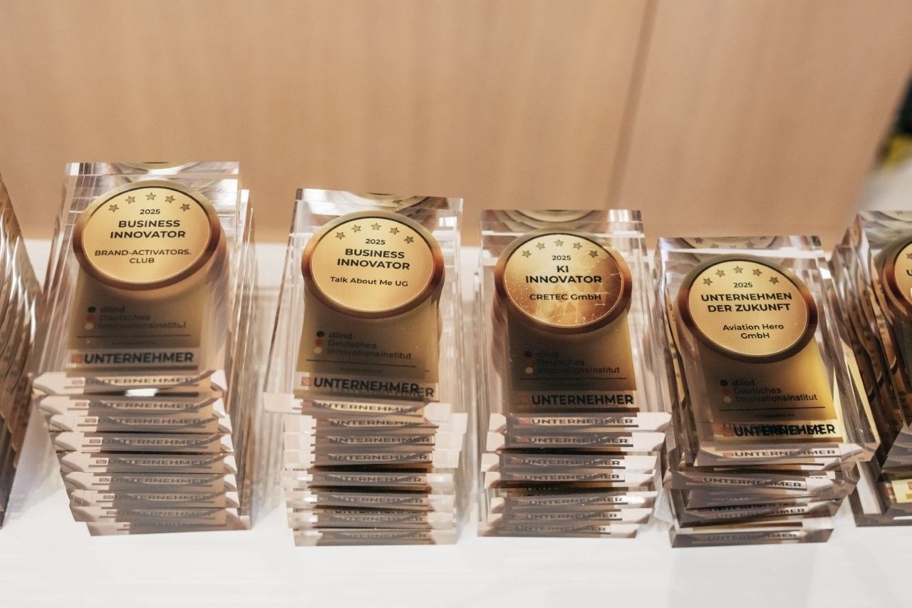 Preisverleihung der Deutschen Unternehmens Plattform - Business Innovator 