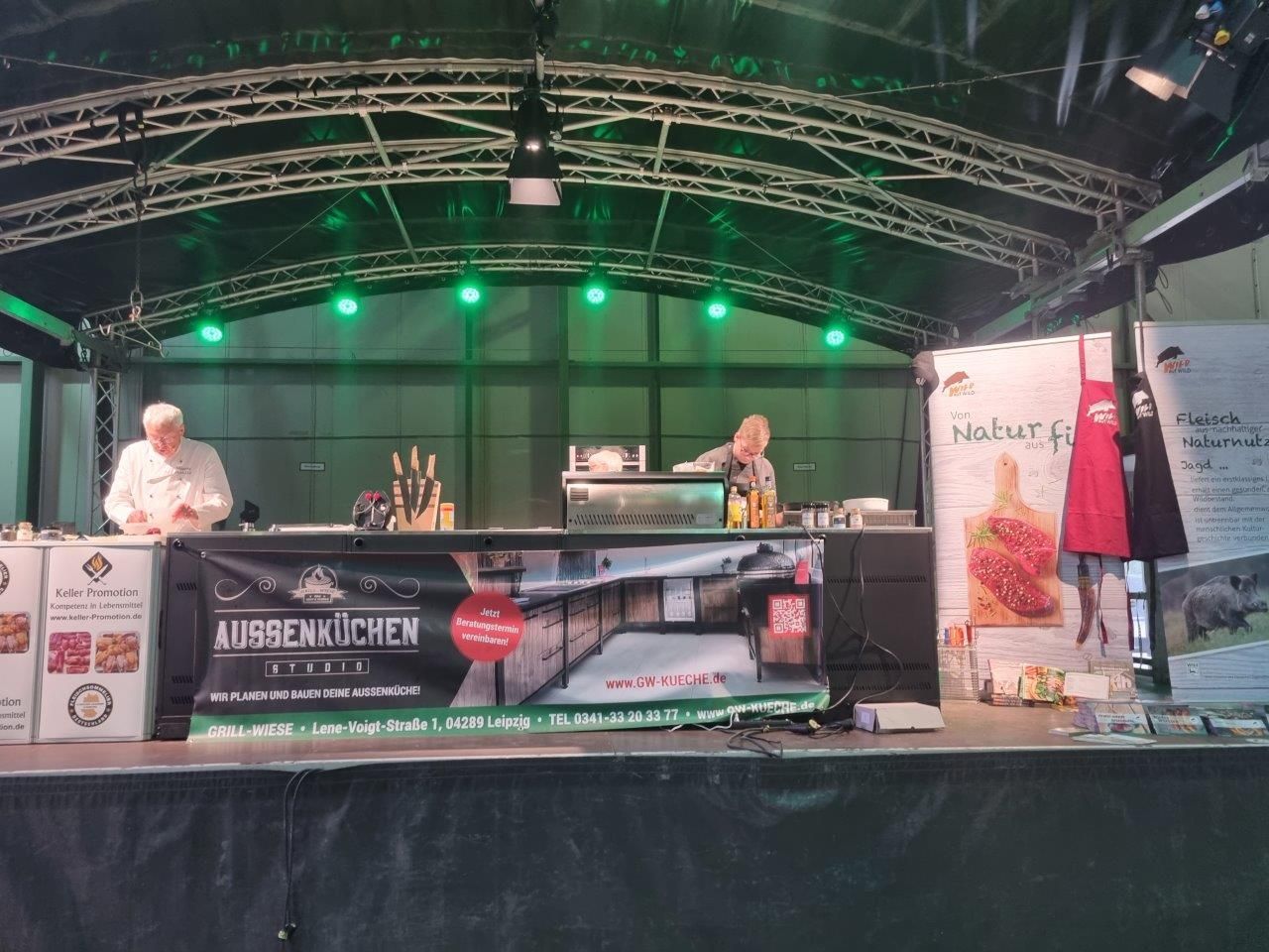 Jagd & Angeln – Bühnenshow mit Wild Total – Reh - Wildschwein – Muffel – Leipzig 06. – 08.10.23