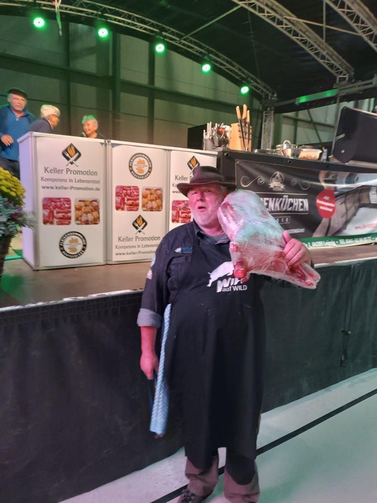 Jagd & Angeln – Bühnenshow mit Wild Total – Reh - Wildschwein – Muffel – Leipzig 06. – 08.10.23